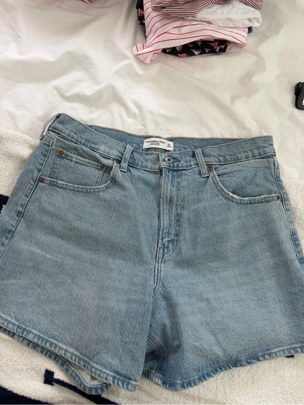 Abercrombie denim jean dad short